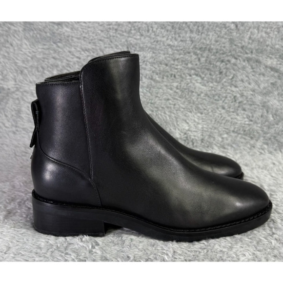 Cole Haan Ramona Bootie Women's Black Ankle Boot Waterproof Black Leather Size 7 - Picture 1 of 11